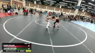 108 lbs 1st Place Match - Cooper Knochel, Apex Grappling Academy vs Hagen Roller, Borger Youth Wrestling