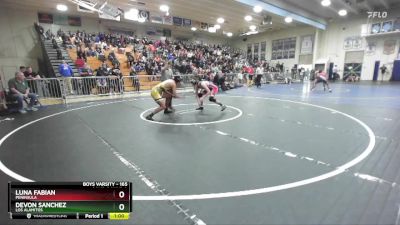 165 lbs Cons. Round 2 - Devon Sanchez, Los Alamitos vs Luna Fabian, Peninsula