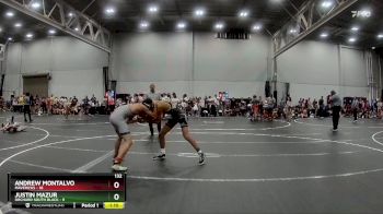 132 lbs Round 3 (8 Team) - Andrew Montalvo, Mavericks vs Justin Mazur, Orchard South Black