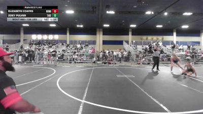 136 lbs Quarterfinal - Elizabeth Coates, Nomad Wrestling vs Zoey Pulver, Takedown Express
