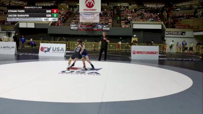 Intermediate Boys - 67 lbs Champ. Round 2 - Ethan Park, Savage House Wrestling Club vs Jacob Sarafin, Red Star Wrestling Academy