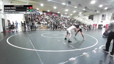 144 lbs Champ. Round 1 - Ryan Romero, Santa Margarita vs Manuel Perez, Colton