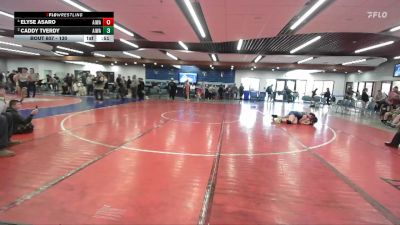 130 lbs Round 2 - Caddy Tverdy, All In Wrestling Academy vs Elyse Asaro, All In Wrestling Academy