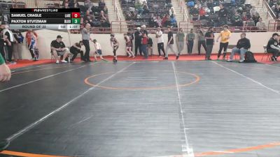80_B lbs Round Of 32 - Samuel Cragle, Lake Lehman vs Paxton Stutzman, Bloomsburg