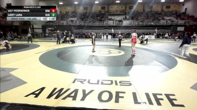 145 lbs Round Of 16 - Lily Fitzpatrick, St. Paul's School (NH) vs Lizzy Lara, Bishop Lynch High School