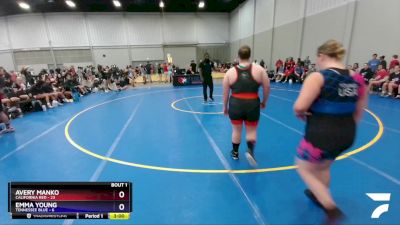 225 lbs Round 1 (16 Team) - Avery Manko, California Red vs Emma Young, Tennessee Blue