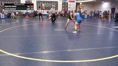 155 lbs Quarterfinal - Sawyer Ward, Science Hill-TN vs Olivia Shultz, Connellsville