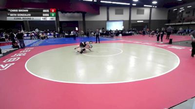 150 lbs Cons. Round 3 - Seth Gonzales, Canyon Randall vs Chris Brown, Amarillo
