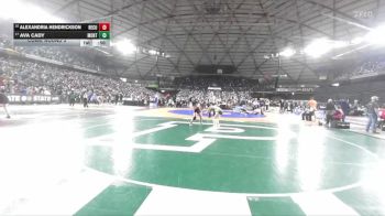 Girls 1B/2B/1A 140 Cons. Round 3 - Ava Cady, Montesano (Girls) vs Alexandria Hendrickson, Republic-Curlew (Girls)