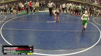 70 lbs Round 5 - Reagan Elton, Payson Lions Wrestling Club vs Allison Clement, Delta Wrestling Club