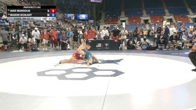 120 lbs Cons. Rd Of 64 - Jake Margolis, Florida vs Mason Schlaht, California