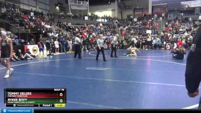 105 lbs Champ. Round 1 - Ryker Bovy, Moen Wrestling Academy vs Tommy Geldes, The Best Wrestler