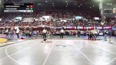 AA - 126 lbs Quarterfinal - Jayce Kolendich, Missoula Sentinel vs Cole Schaub, Billings Skyview