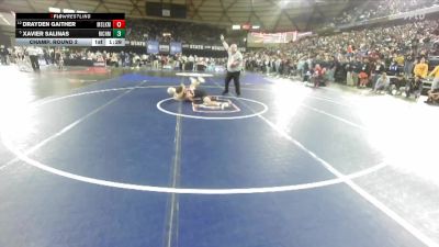 Boys 4A 138 lbs Champ. Round 2 - Xavier Salinas, Richland vs Drayden Gaither, Moses Lake