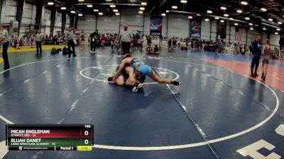 140 lbs Rd# 9- 2:15pm Saturday Final Pool - Elijah Danet, Lions Wrestling Academy vs Micah Engleman, Dynasty RED