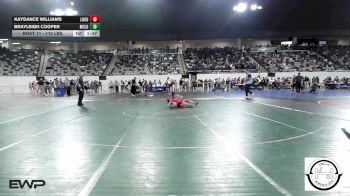 110 lbs 3rd Place - Kaydance Williams, Locust Grove Wrestling vs BRAYLEIGH COOPER, McLoud