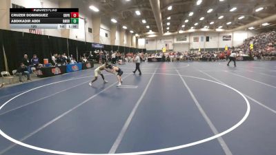 120 lbs Quarterfinals (8 Team) - Abdikadir Abdi, Omaha Bryan vs Cruzer Dominguez, Creighton Prep