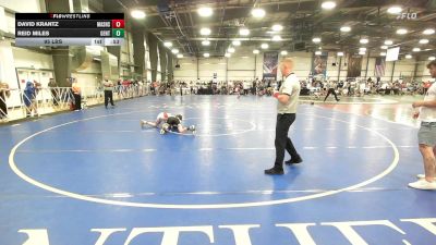 95 lbs Rr Rnd 1 - David Krantz, Mat Assassins White vs Reid Miles, Gentile Trained