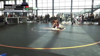 145 lbs Round 3 - Braxton White, Trojan Warrior Elite vs Reece Jacobi, Springville, IA Wreslting Club