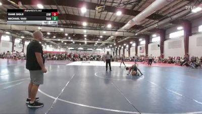 85 lbs Cross Bracket (8 Team) - Michael Vasi, Taylor Hammers vs Dane Sigle, Steller Trained Wolffe