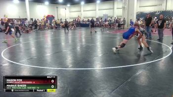 132 lbs Round 4 (6 Team) - Mason Fox, Florida Young Gunslingers vs Marius Baker, S.E.O. Wrestling Club- Team Red