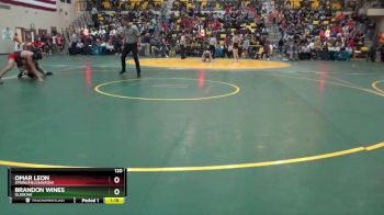 120 lbs Quarterfinal - Brandon Wines, GLENOAK vs Omar Leon, SPRINGFIELD(Akron)