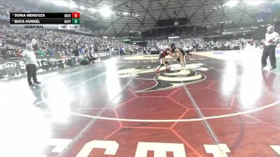 Girls 1B/2B/1A 170 Semifinal - Sonia Mendoza, Granger (Girls) vs Maya Kunkel, Napavine (Girls)