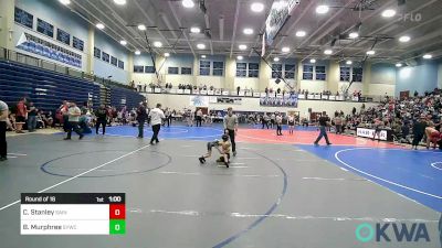 49 lbs Round Of 16 - Calvin Stanley, Saints Wrestling Club vs Bane Murphree, Springdale Youth Wrestling Club