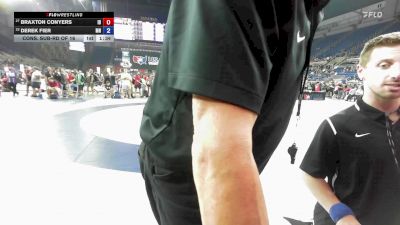 88 lbs Cons. Sub-rd Of 16 - Braxton Conyers, ID vs Derek Fier, MN