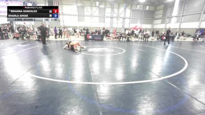 U23 Women - 53 lbs Cons. Round 2 - Brianna Gonzalez, CA vs Sharla Juhas, MI