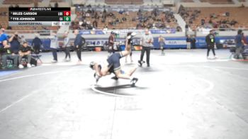 128-D1 Quarterfinal - Miles Carson, Liberty High School vs Tye Johnson, Casteel High School