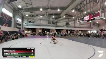 98 lbs Cons. Round 1 - Camilo Ramirez, Boneyard Wrestling Academy vs Rigg Bazzell, Bar None Wrestling