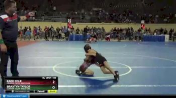 60 lbs Semifinal - Braxtyn Taylor, Clinton Youth Wrestling vs Kade Cole, Coweta Youth Wrestling