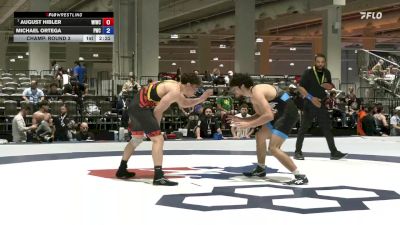 70 lbs Champ. Round 3 - August Hibler, Wildcat WC vs Michael Ortega, Portage Wrestling Club