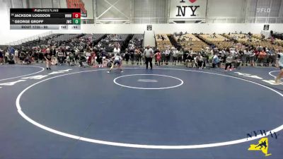 90 lbs Cons. Round 4 - George Groff, Journeymen Wrestling Club vs Jackson Logsdon, Warrior Warehouse Wrestling