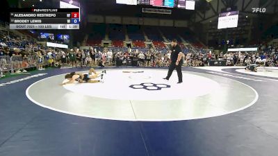 100 lbs Champ. Rd Of 32 - Alesandro Restrepo, NY vs Brodey Lewis, WI