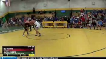 144 lbs Cons. Round 3 - Eli Justice, NEWARK vs Gavin O`Keefe, CUYAHOGA VALLEY CHRISTIAN ACADEMY