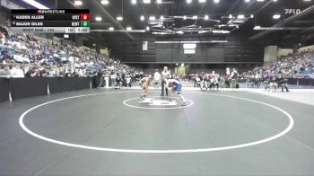144 lbs Champ. Round 1 - Kaden Allen, Overland Park - St. Thomas Aquinas HS vs Major Giles, Newton