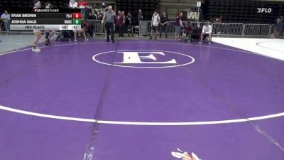 145 lbs 3rd Place - Ryan Brown, Plainsboro vs Joshua Hale, Manchester