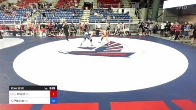 157 lbs Cons 32 #1 - Beau Priest, CA vs Konlin Weaver, GA