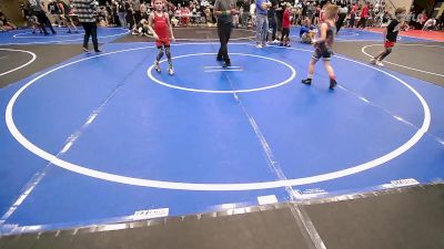 61 lbs Consi Of 4 - Boston Bollinger, Tulsa Blue T Panthers vs Ayden Rodden, Hilldale Youth Wrestling Club