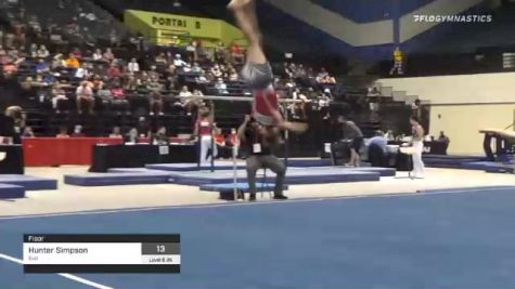 Hunter Simpson - Floor, Evo - 2021 USA Gymnastics Development Program National Championships
