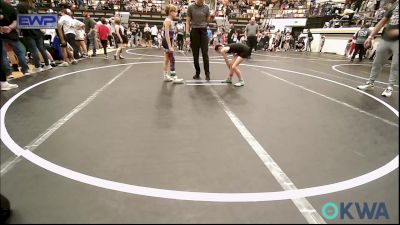 64 lbs Consi Of 4 - Emma Bell, ARDMORE TAKEDOWN CLUB vs Tanion Green, Harrah Little League Wrestling