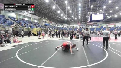 136 lbs Quarterfinal - Bella Arrants, GI Grapplers vs Krysten Neil, Ignacio Wrestling Club