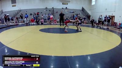 62 lbs Round 3 - Sophia Gatewood, Team Tiger Wrestling Club vs Brooklyn Stauffer, Midwest Xtreme Wrestling