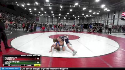 88 lbs Quarterfinal - Lucas Fincher, Oregon vs Mason Taft, Mt Spokane WC