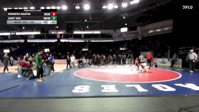 165 lbs Cons. Round 3 - Kenneth Martin, Snohomish vs Andy Wei, Mercer Island