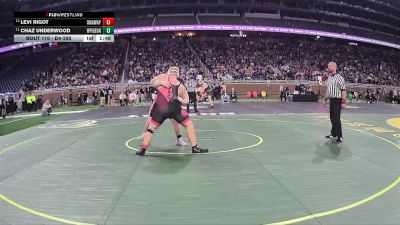 D4-285 lbs Champ. Round 1 - Chaz Underwood, White Pigeon vs Levi Rigot, Onaway