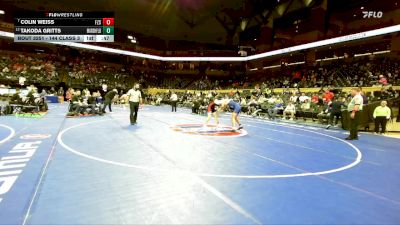 144 Class 3 lbs Cons. Round 2 - Takoda Gritts, Marshfield vs Colin Weiss, Ft. Zumwalt South