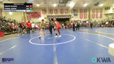 105 lbs Rr Rnd 1 - Evelyn Tillison, Fort Gibson Youth Wrestling vs Kyndal Austin, Sperry Wrestling Club